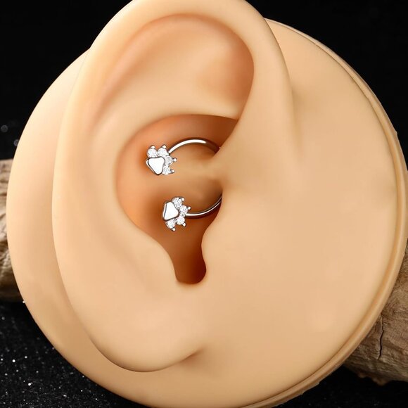 Unisex Surgical Steel Septum Ring 16g Gold Stainless Steel Nose Hoop Jewelry - Picture 9 of 9